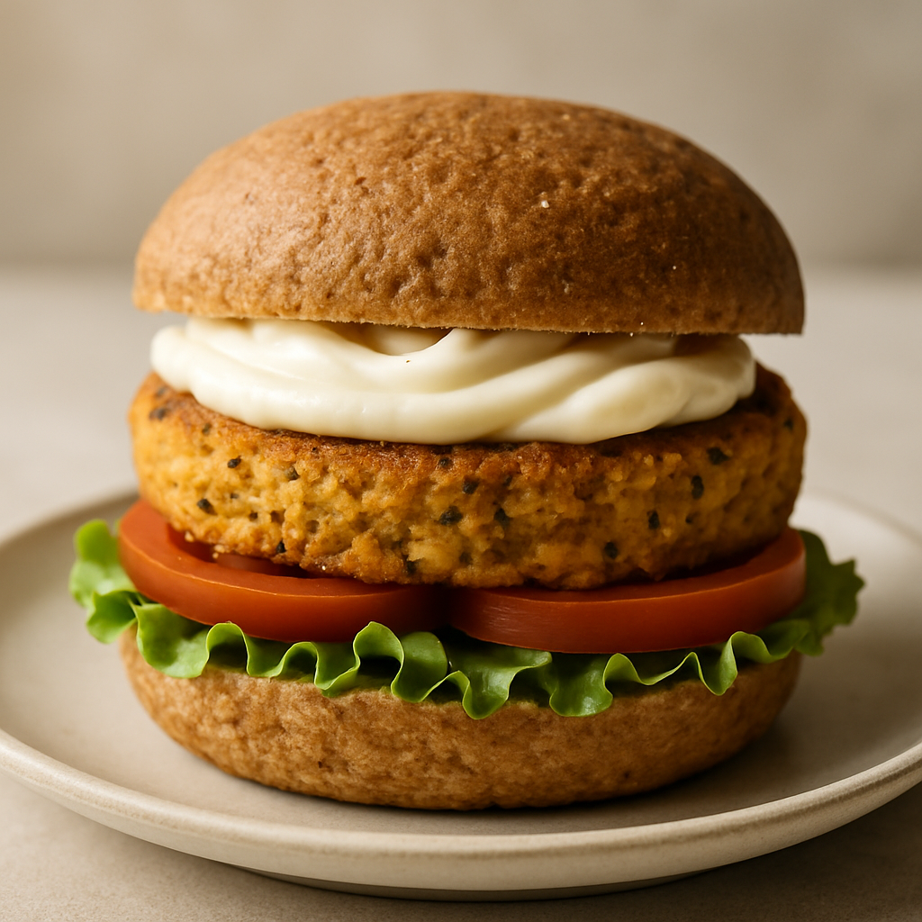 Hambúrguer Vegano de Grão de Bico